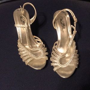 Formal/homecoming/prom silver heels